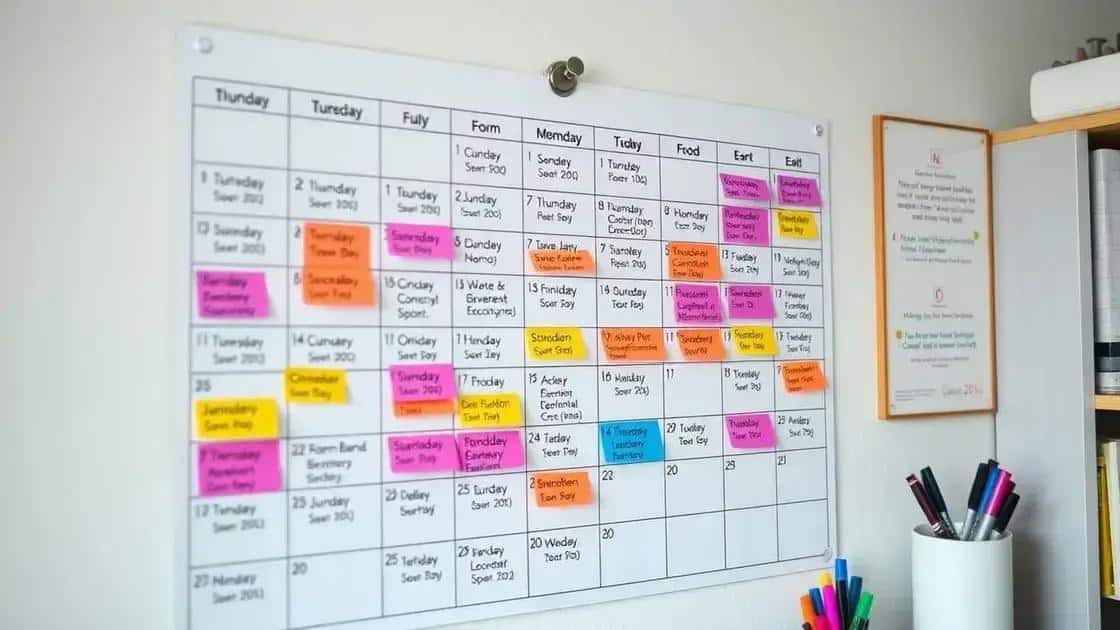 Key dates to remember in the academic year
