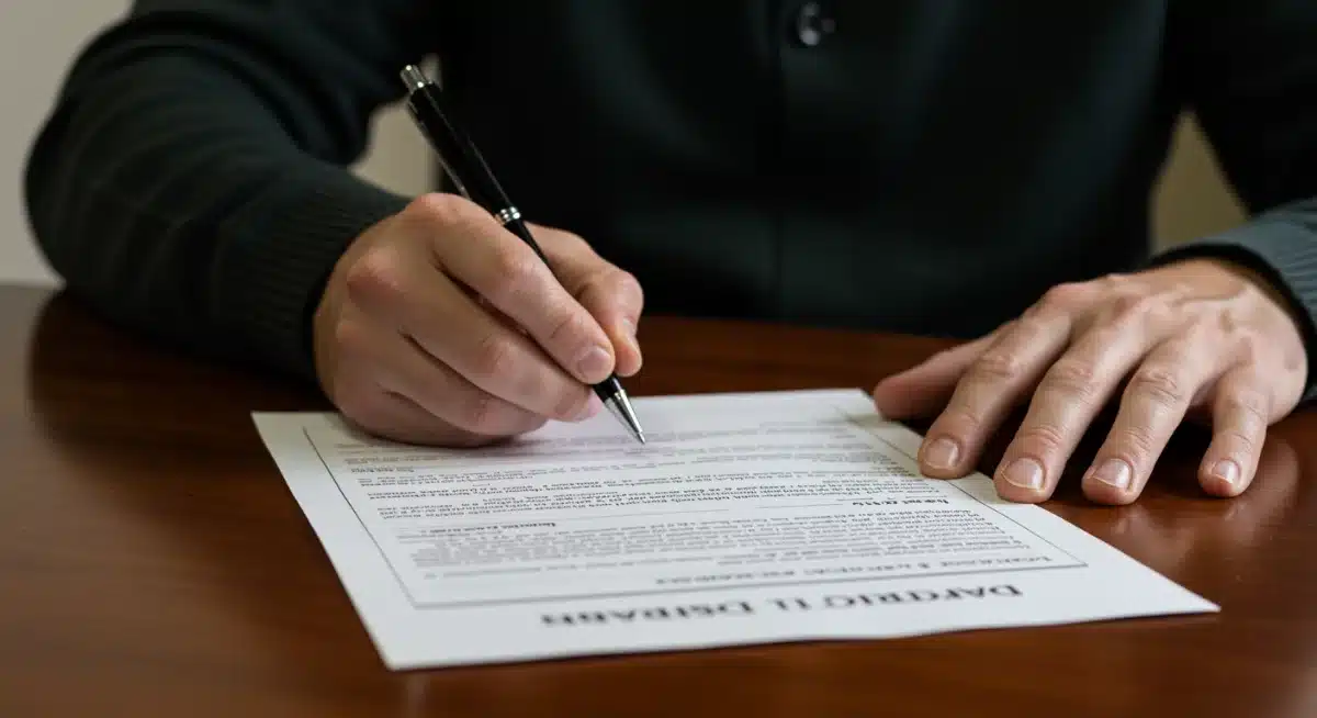 Veteran signing benefit application form