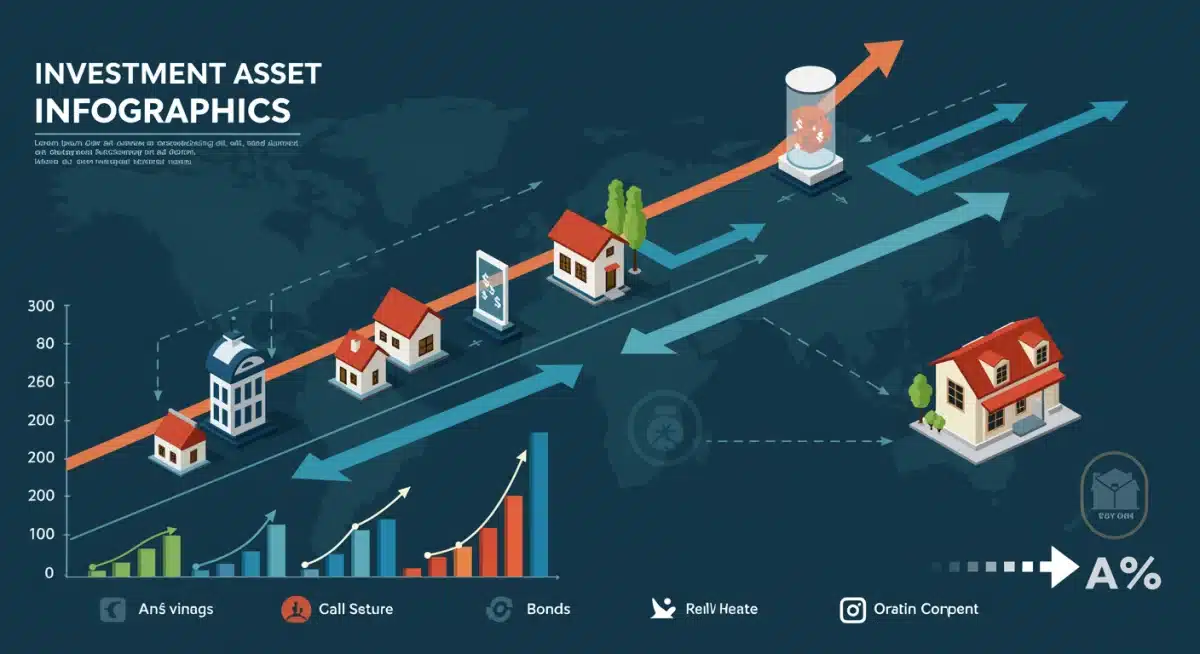 Infographic showing the interconnectedness of various investment assets and their sensitivity to interest rate changes.