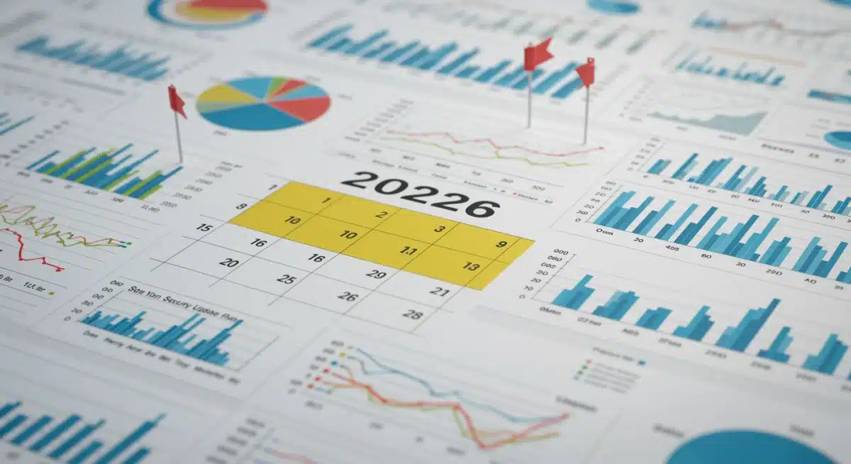 Calendar with 2026 highlighted for Social Security planning