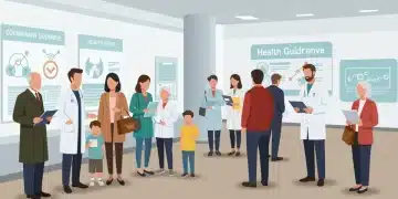 Diverse community members engaging with new CDC public health protocols