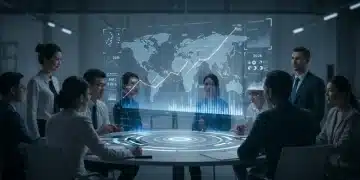 Investors analyzing holographic market trends for 2026 with 10% growth