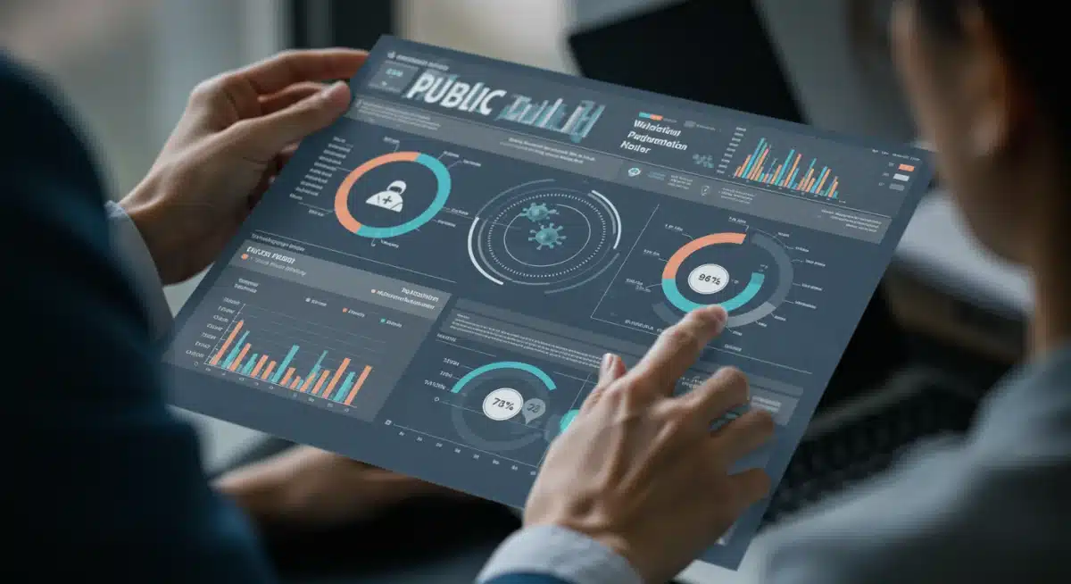 Data visualization of public health metrics and trends