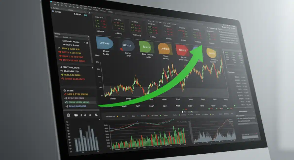 Diversified investment portfolio on a screen, illustrating asset allocation strategies for growth.